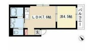 アズベル南川町の物件間取画像